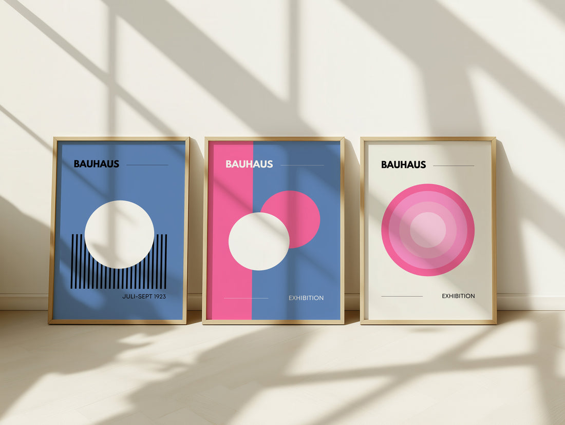 3-er Bauhaus Poster Kombination