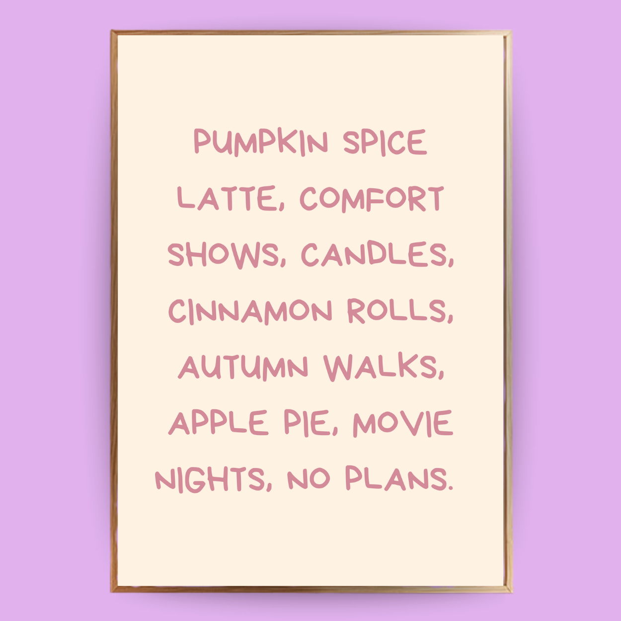 Autumn To Do’s Poster