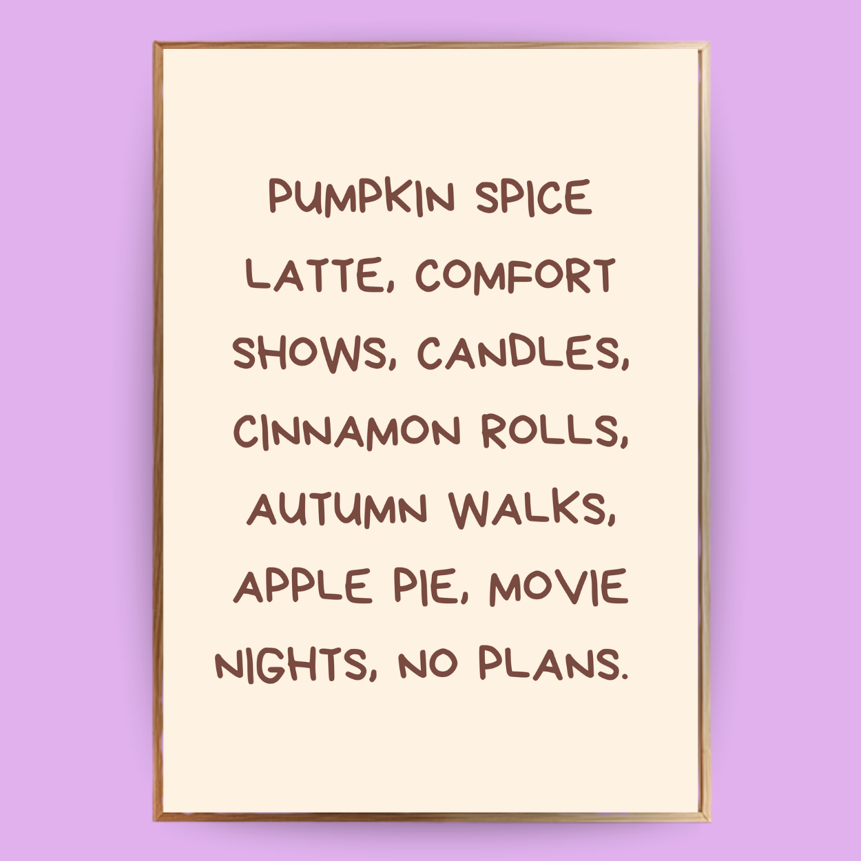 Autumn To Do’s Poster