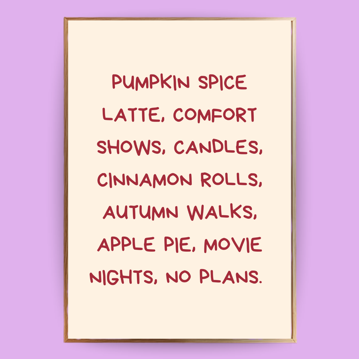 Autumn To Do’s Poster