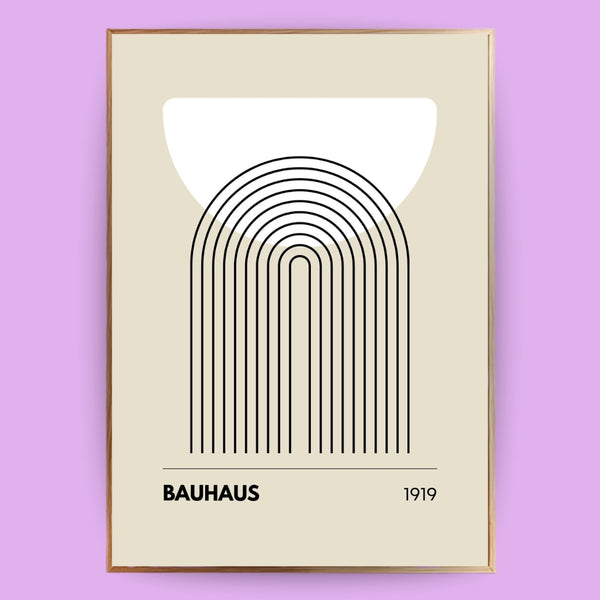 Bauhaus abstrakte Formen Poster
