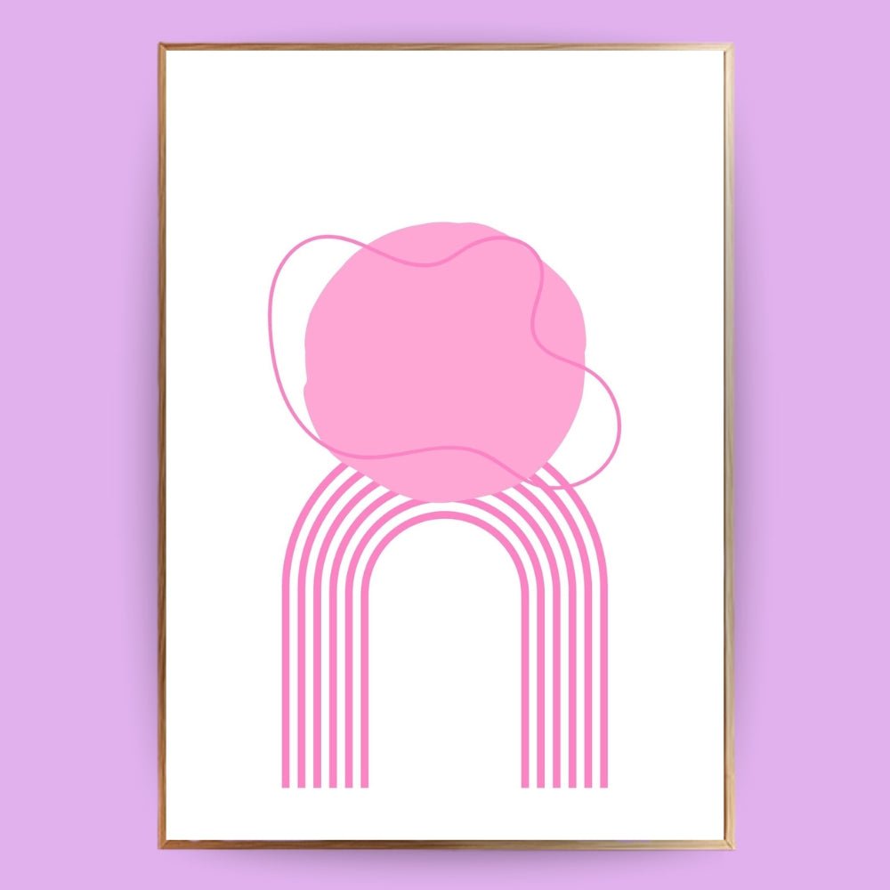 Abstrakte Formen Poster - 13x18 cm - LostPrint