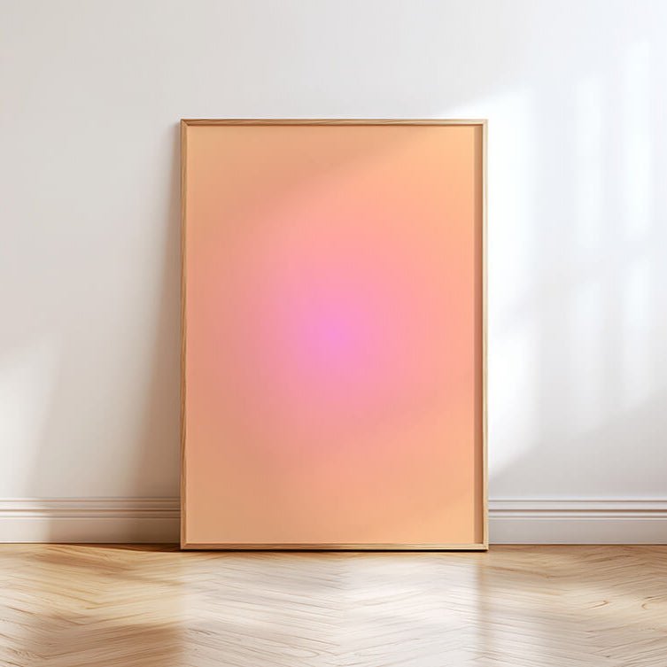 Aura Poster orange rosa - 13x18 cm - LostPrint