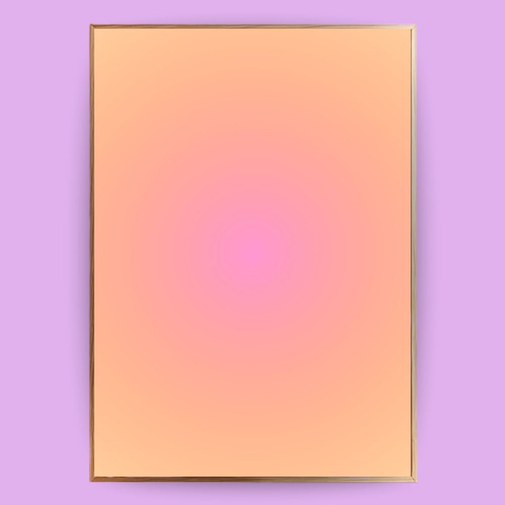 Aura Poster orange rosa - 13x18 cm - LostPrint
