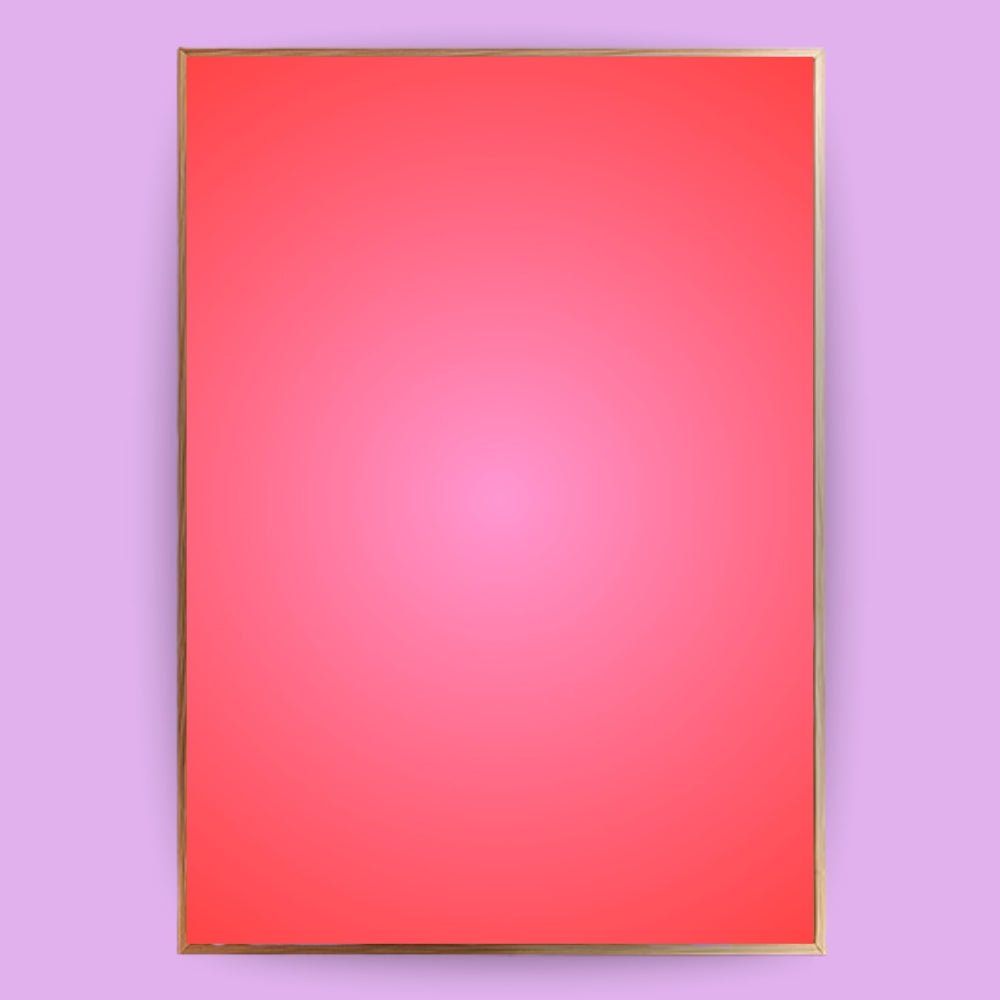 Aura Poster pink rot - 13x18 cm - LostPrint