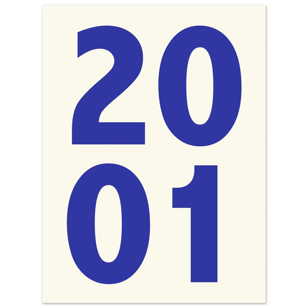 Personalisiertes Jahreszahl Poster