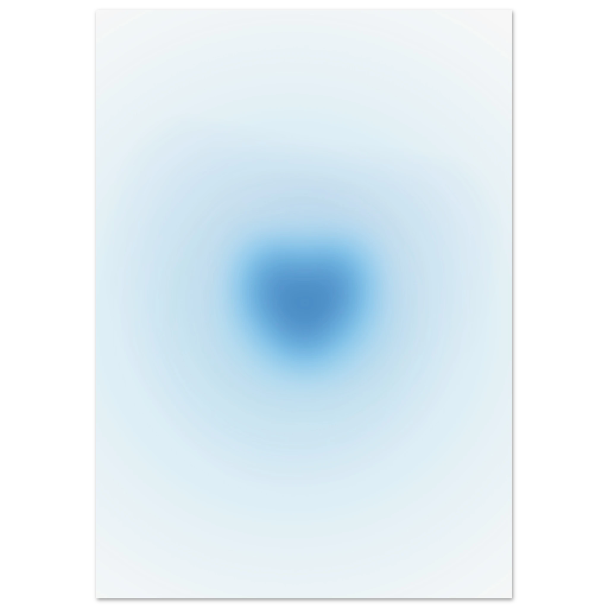 Blaues Aura Herz Poster - 13x18 cm - LostPrint