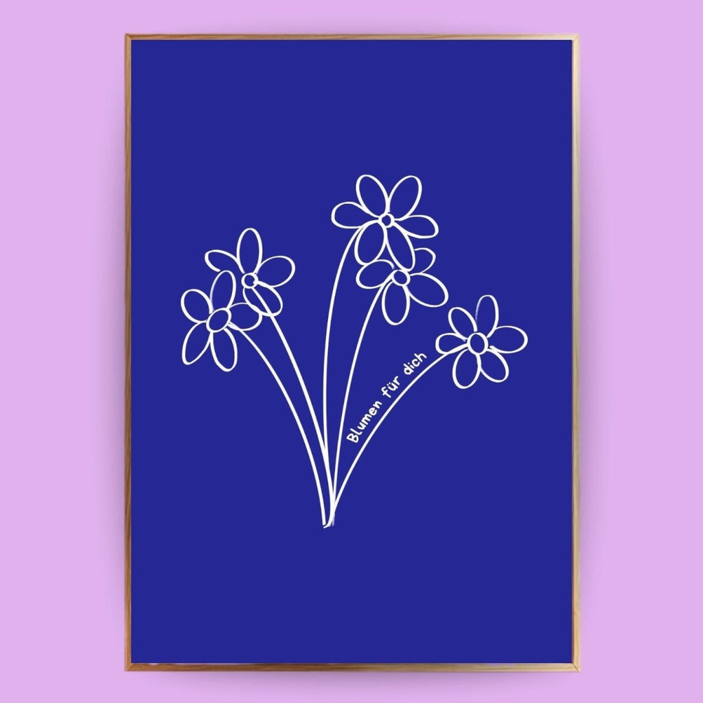 Blumen für dich Poster - 13x18 cm - LostPrint