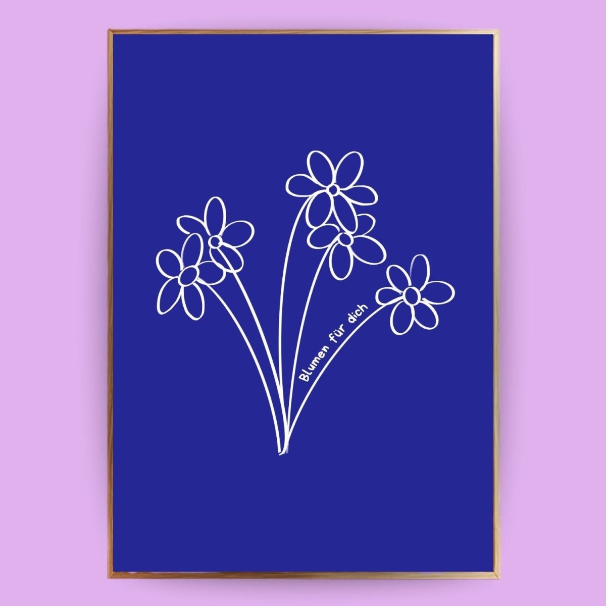 Blumen für dich Poster - 13x18 cm - LostPrint