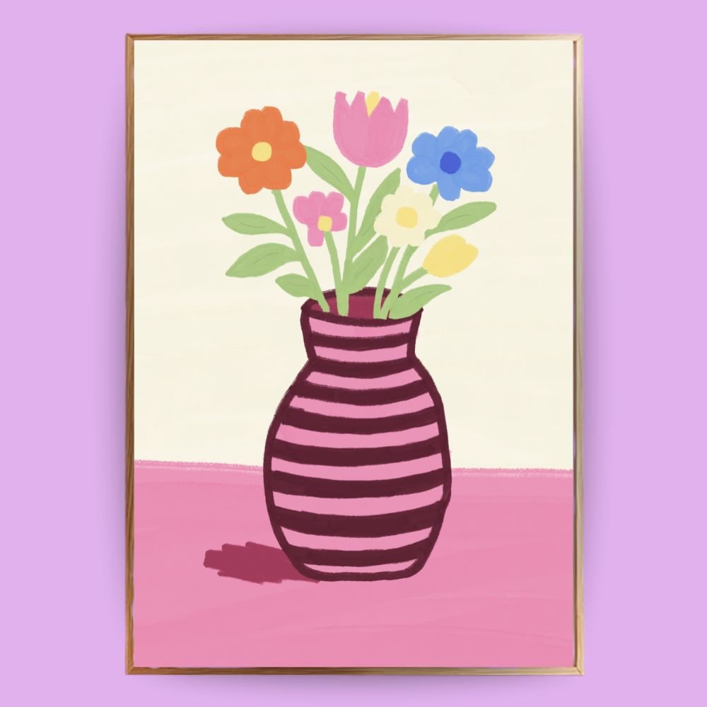 Blumenstrauß Poster - 13x18 cm - LostPrint