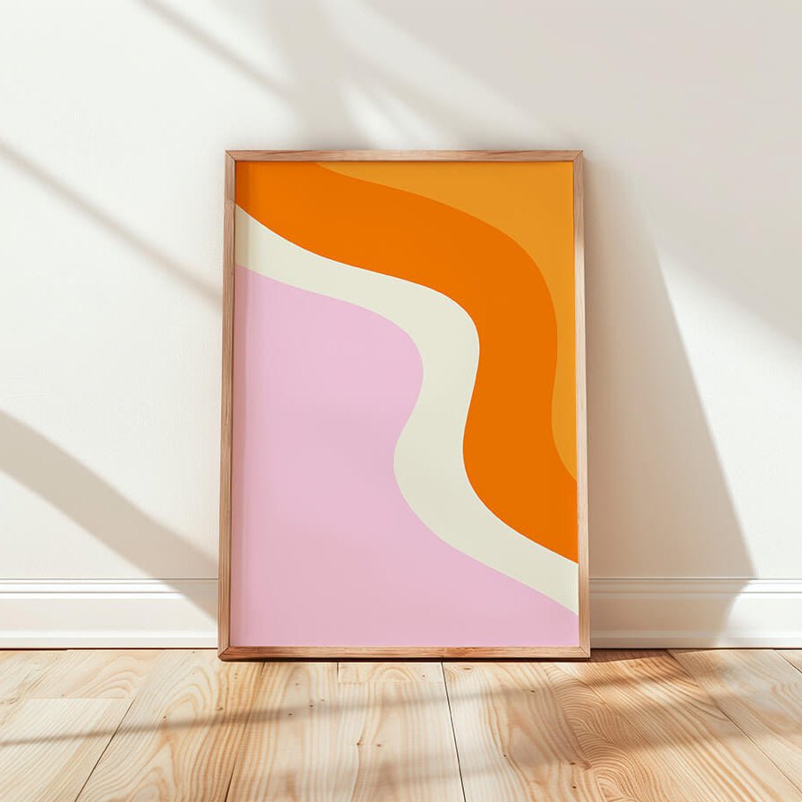 Bunte Wellen Poster - 13x18 cm - LostPrint