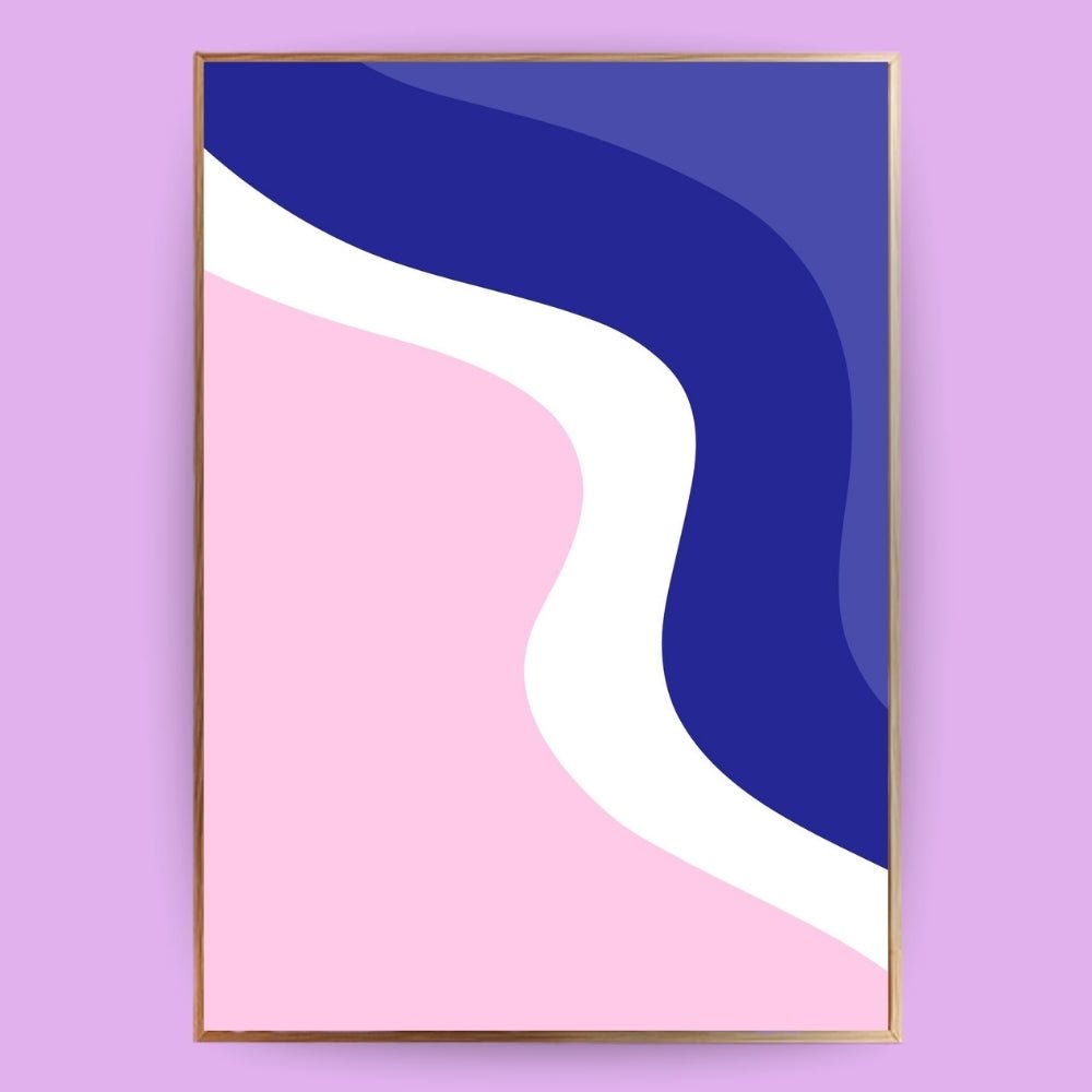 Bunte Wellen Poster - 13x18 cm - LostPrint