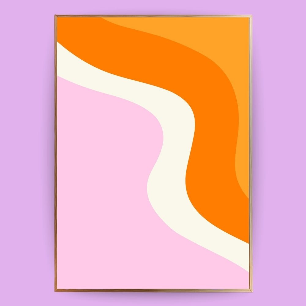 Bunte Wellen Poster - 13x18 cm - LostPrint