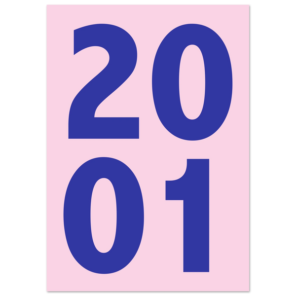 Personalisiertes Jahreszahl Poster