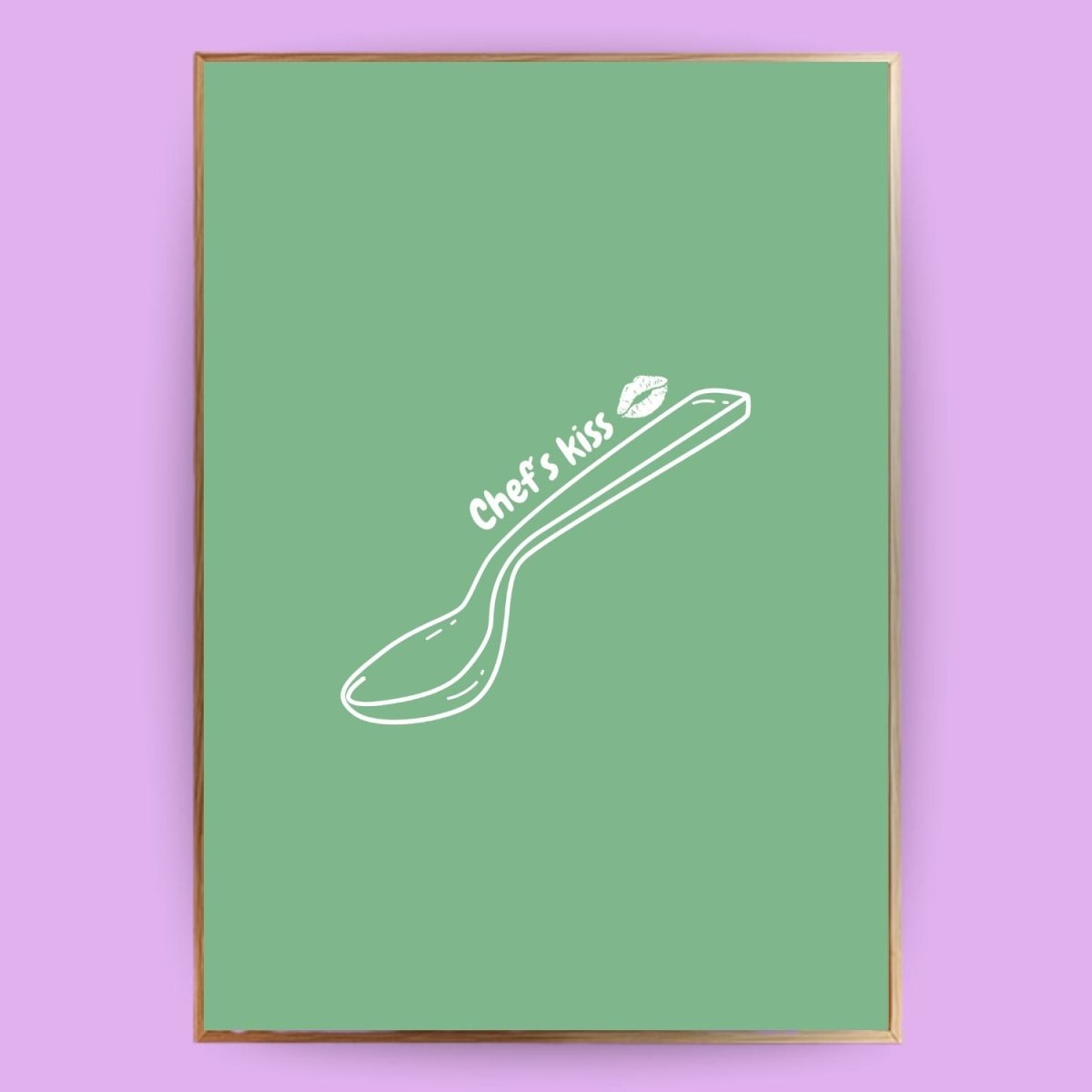 Chef´s Kiss Poster - 13x18 cm - LostPrint
