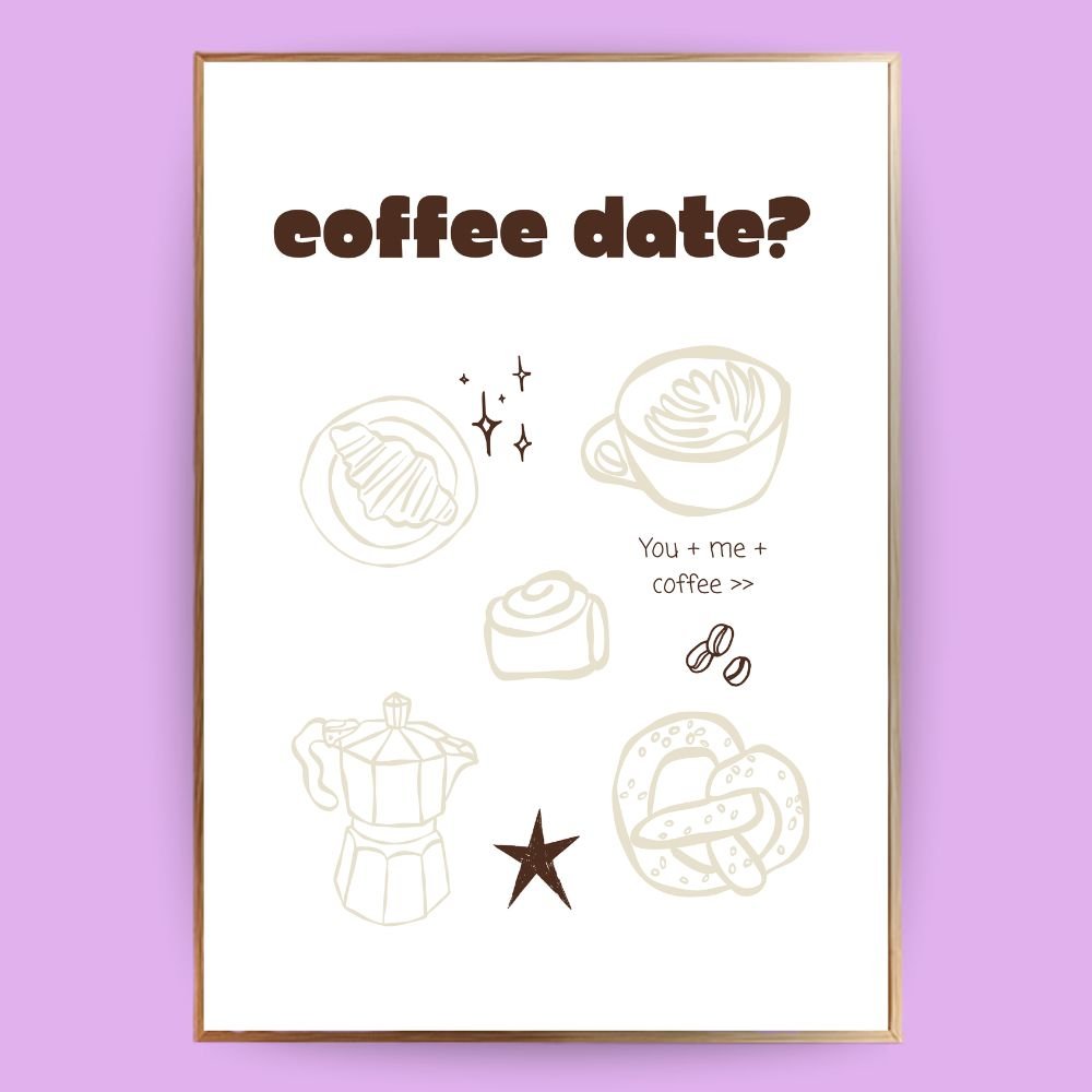 Coffee Date Poster - 13x18 cm - LostPrint
