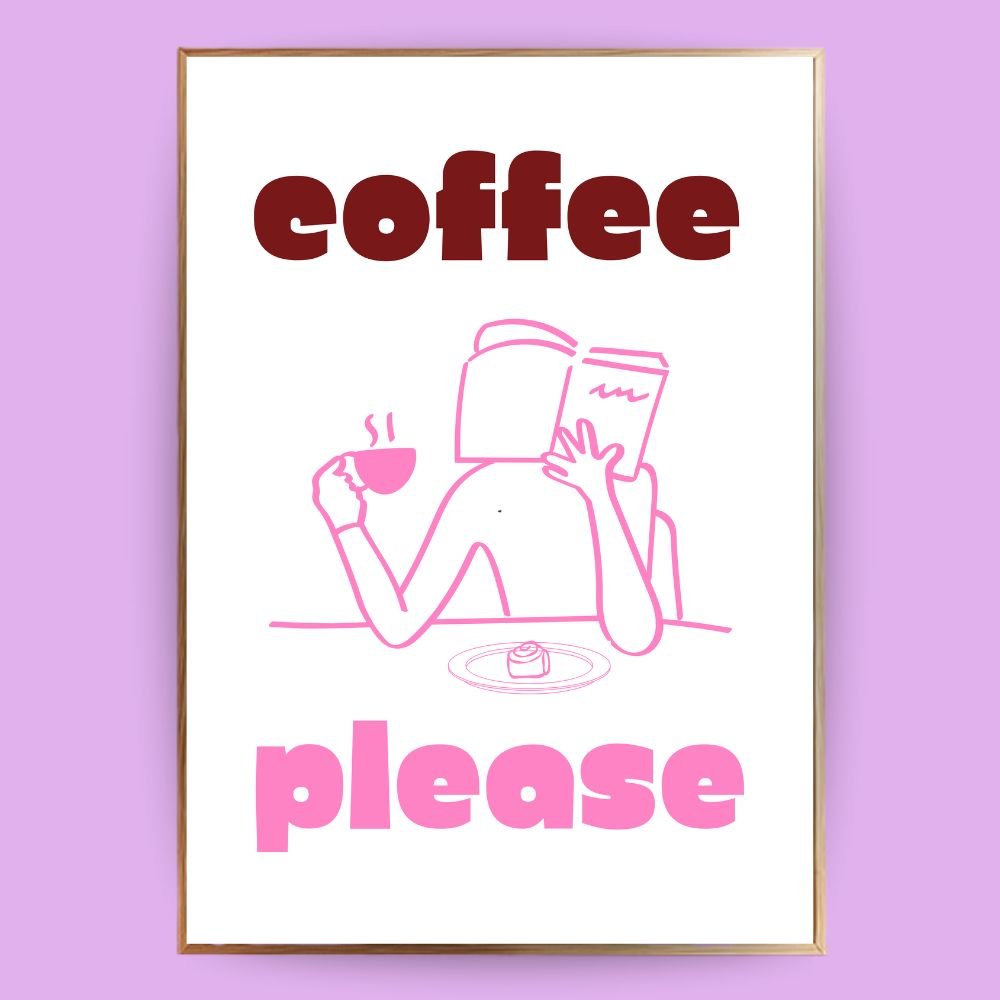 Coffee Please Poster - 13x18 cm - LostPrint