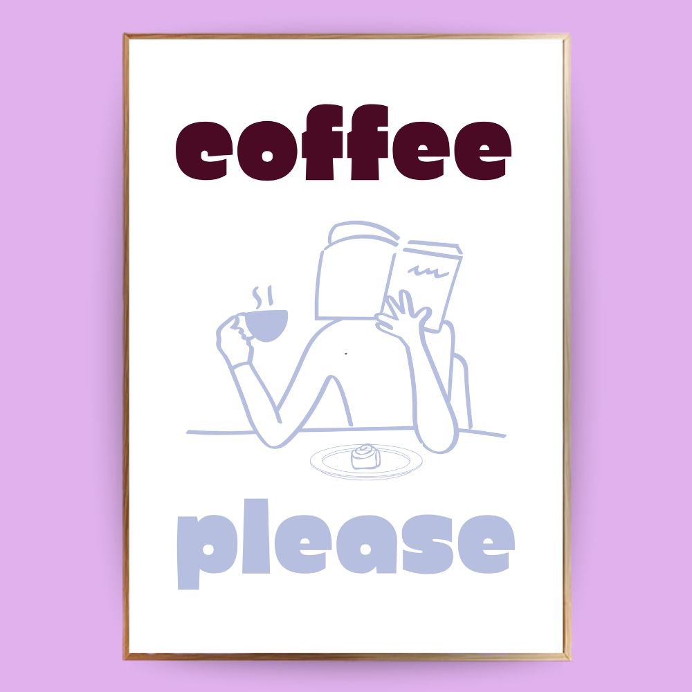 Coffee Please Poster - 13x18 cm - LostPrint
