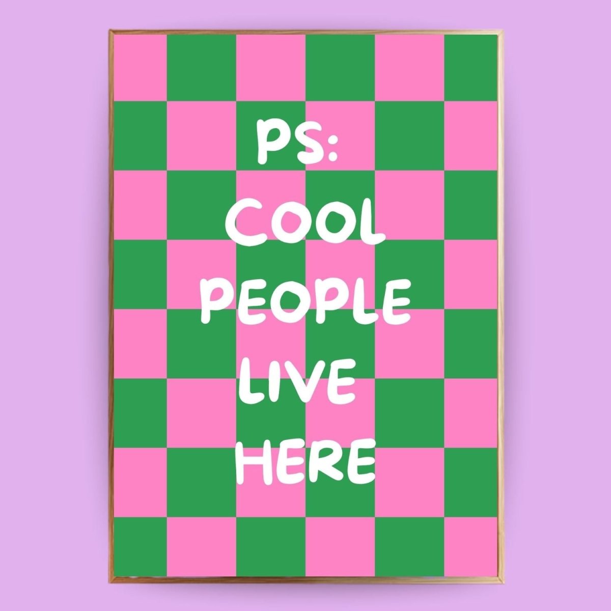 Cool People live here Poster - 13x18 cm - LostPrint