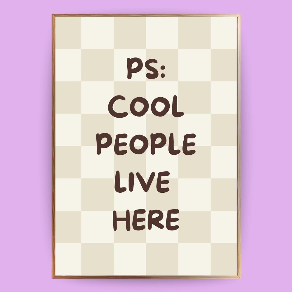 Cool People live here Poster - 13x18 cm - LostPrint