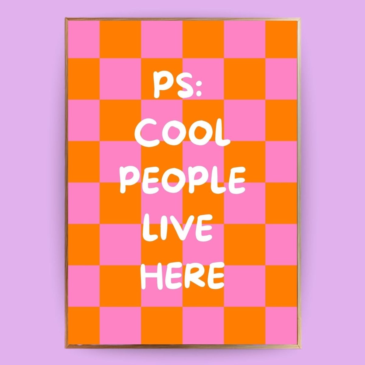 Cool People live here Poster - 13x18 cm - LostPrint