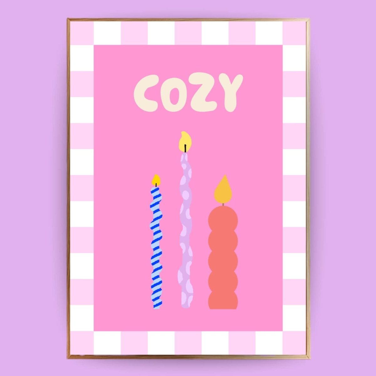 Cozy Kerzen Poster - 13x18 cm - LostPrint