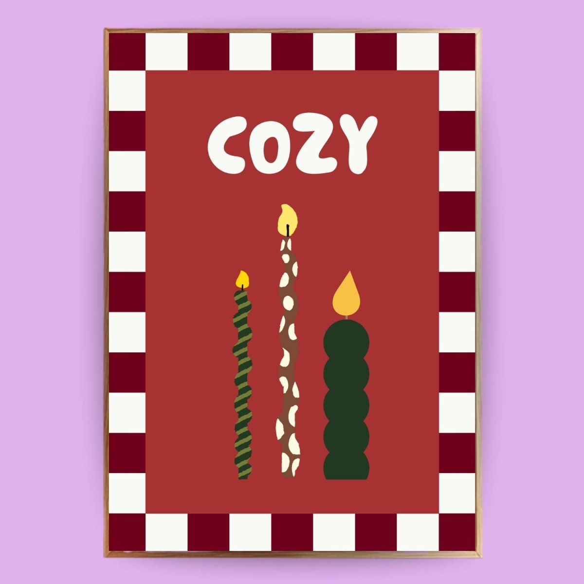 Cozy Kerzen Poster - Herbst - 13x18 cm - LostPrint