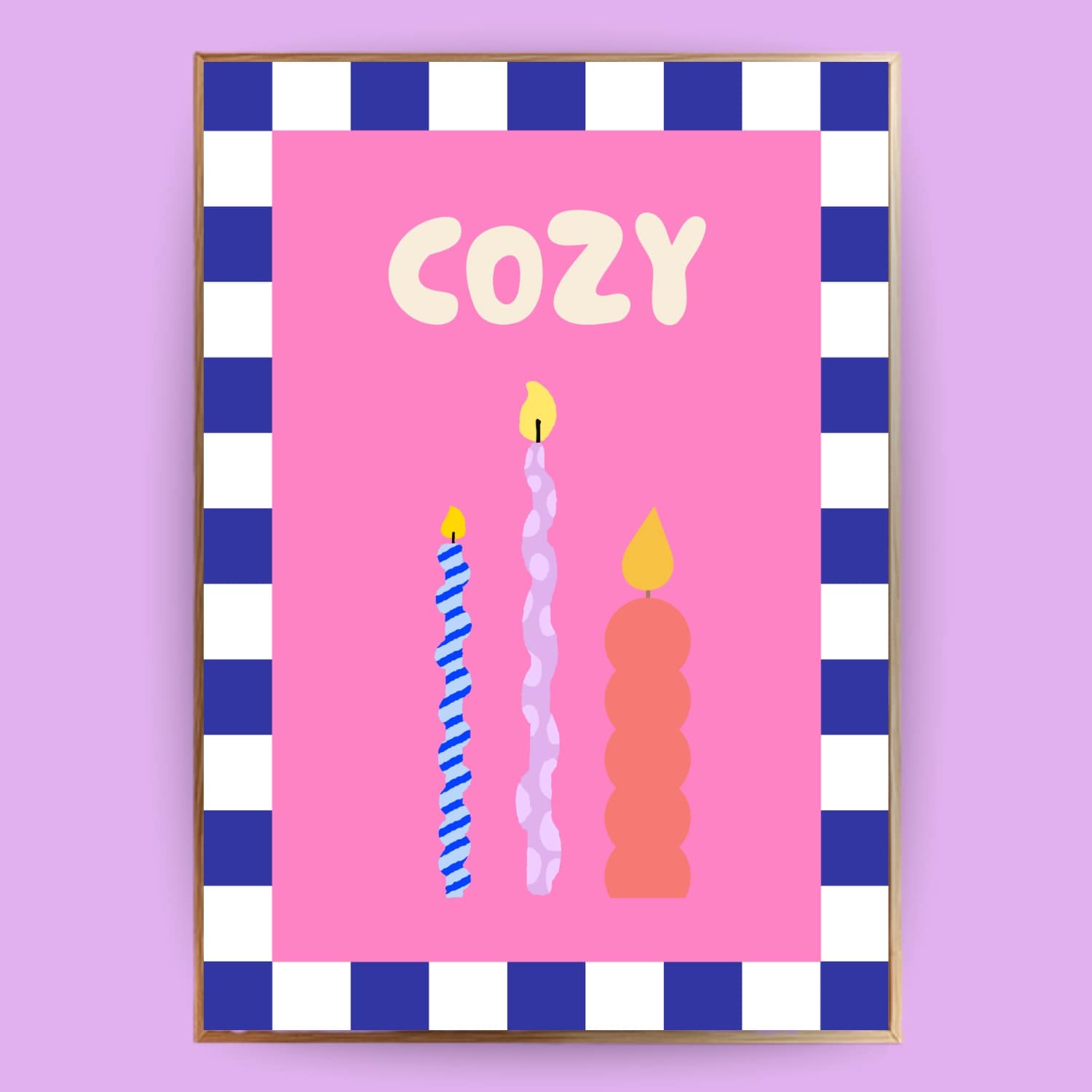 Cozy Kerzen Poster - LostPrint