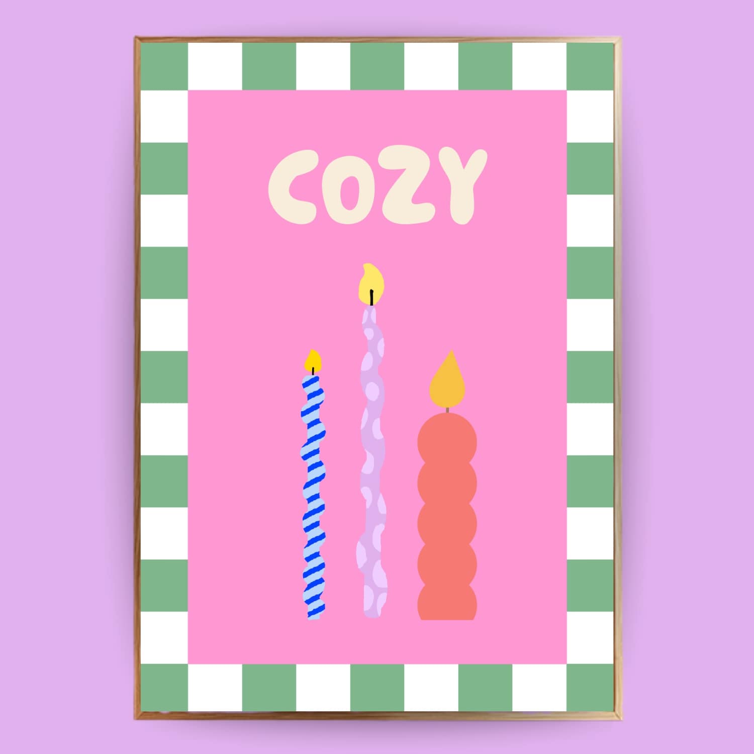 Cozy Kerzen Poster - LostPrint