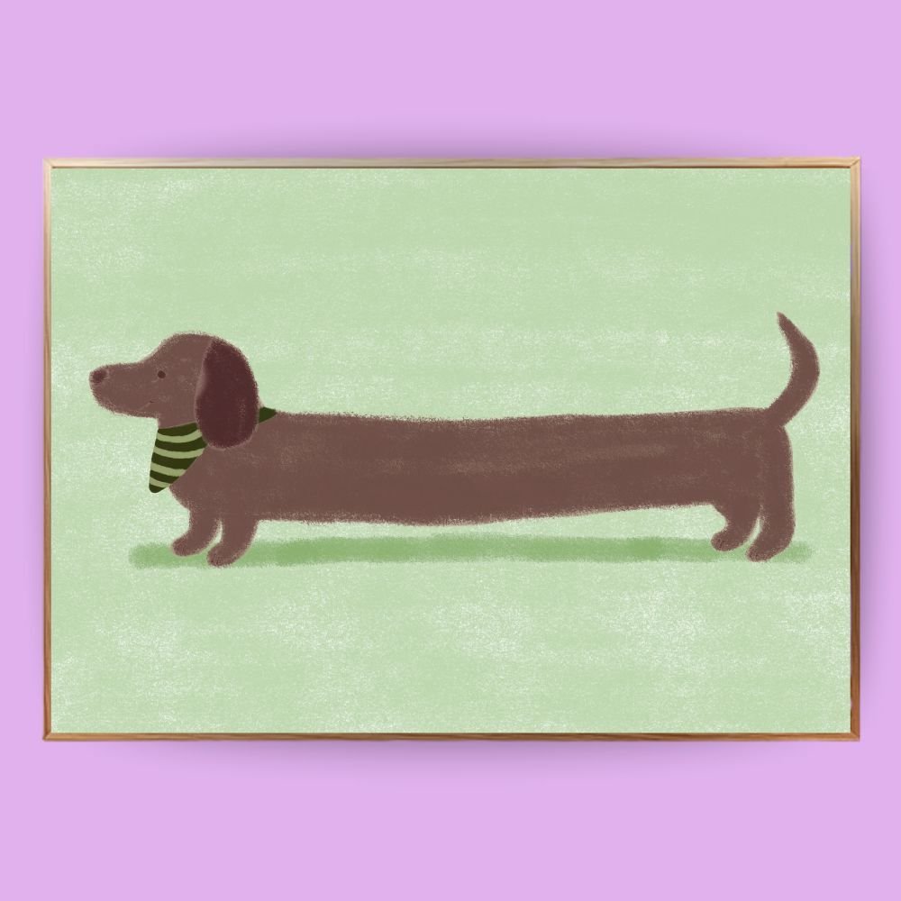 Dackel Liebe Poster - 18x13 cm - LostPrint