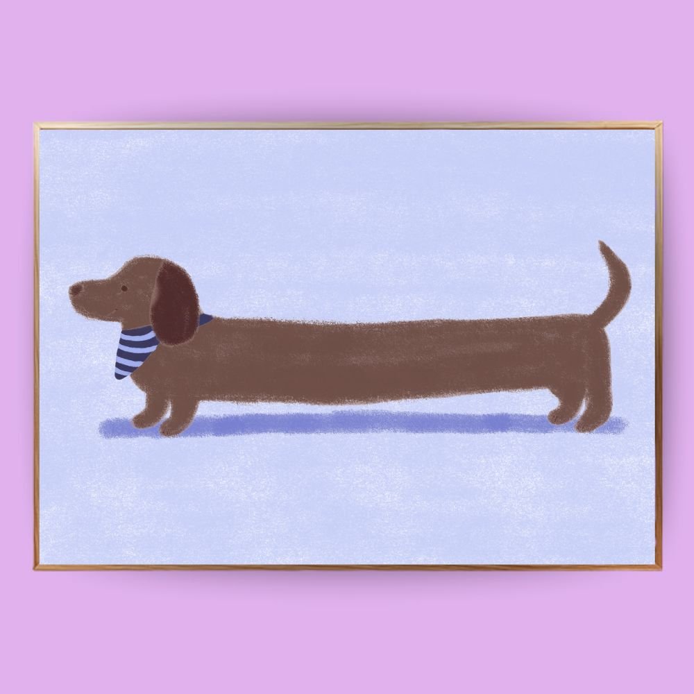 Dackel Liebe Poster - 18x13 cm - LostPrint