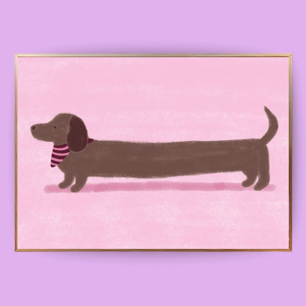 Dackel Liebe Poster - 18x13 cm - LostPrint