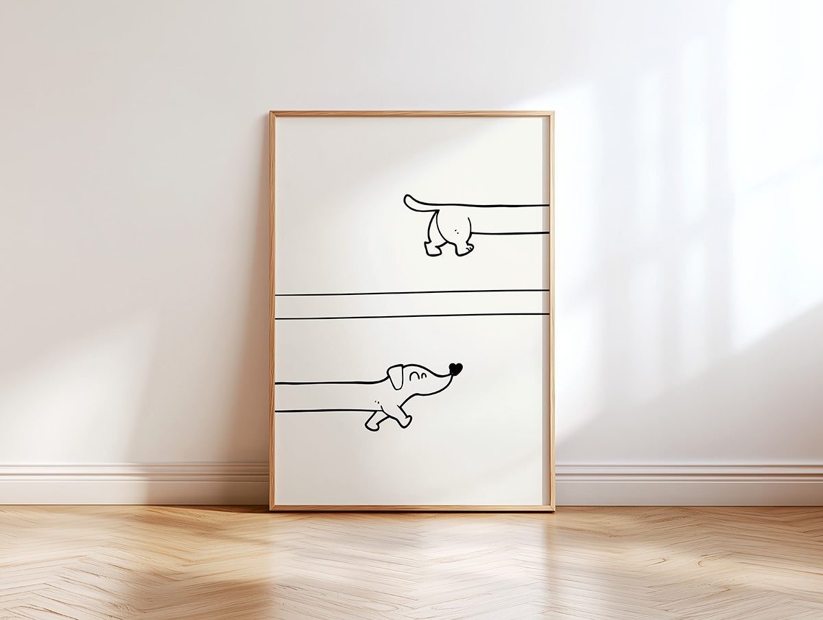 Personalisiertes Dackel Poster - LostPrint