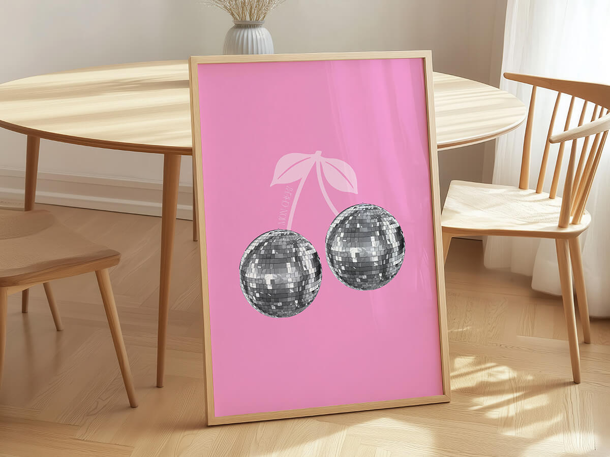 Disco Kirschen Poster - LostPrint
