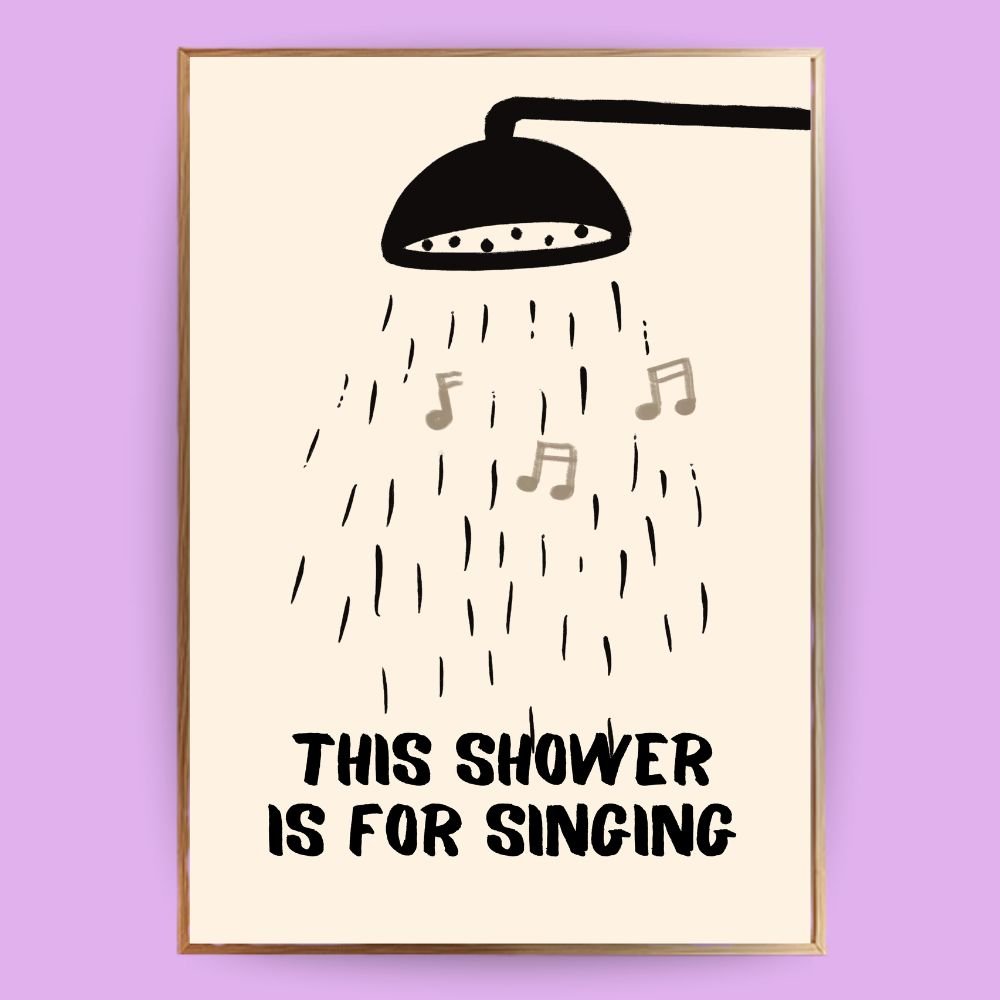 Duschkopf Poster - 13x18 cm - LostPrint