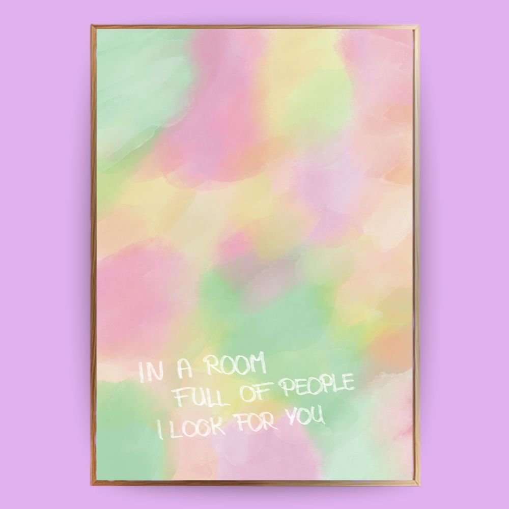 Pastell Quote Poster - LostPrint