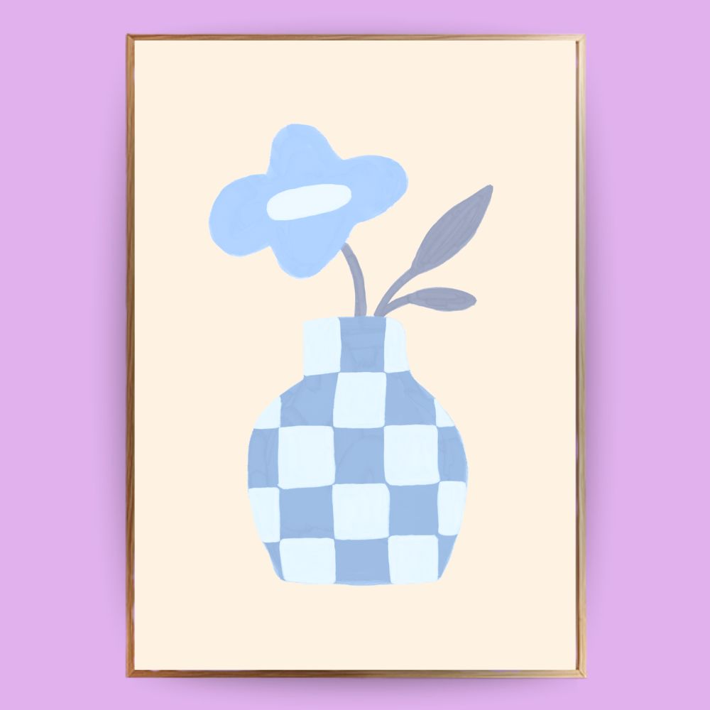 Abstrakter Blumenstrauß Poster