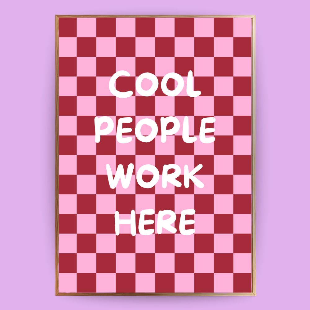 Cool People work here Poster - LostPrint