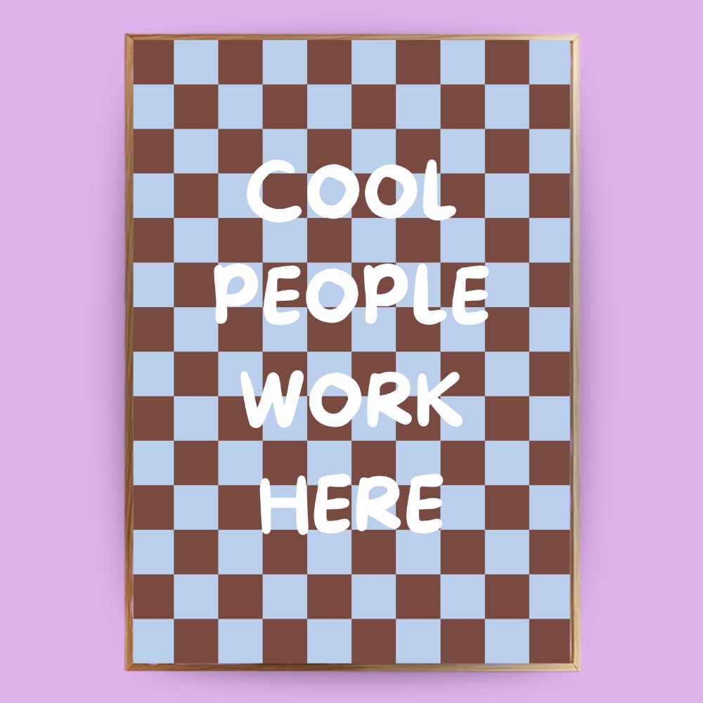 Cool People work here Poster - LostPrint