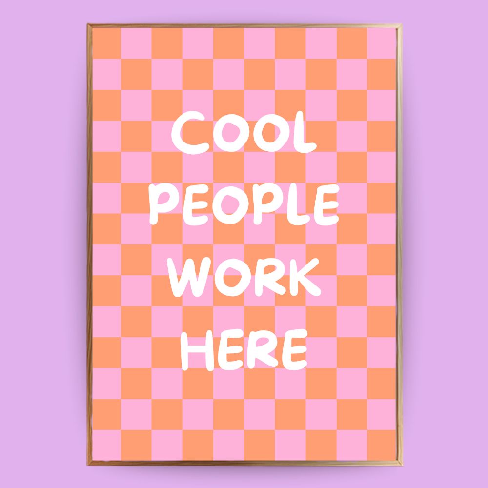 Cool People work here Poster - LostPrint