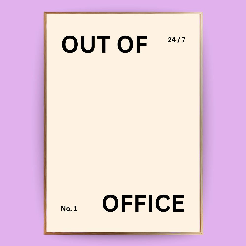 Out of Office Poster - LostPrint