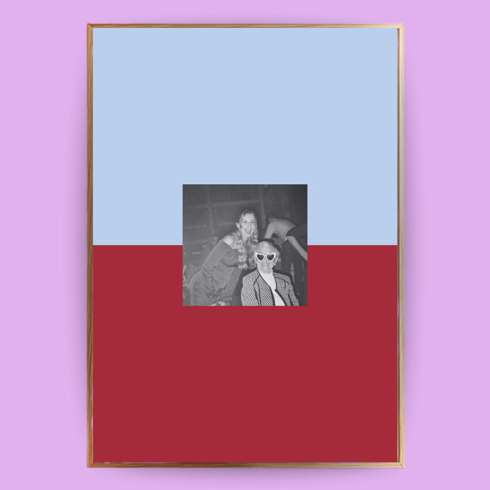 Personalisiertes Passepartout-Poster Color Block - LostPrint