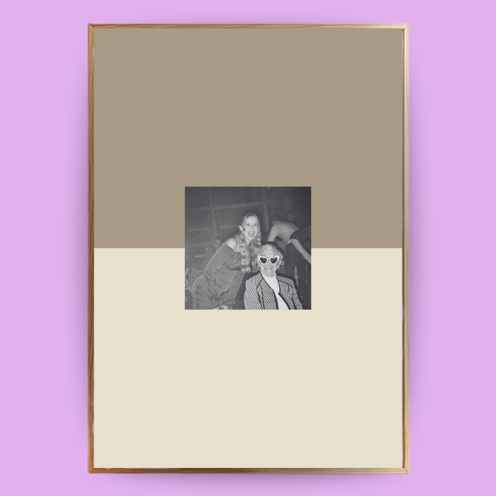 Personalisiertes Passepartout-Poster Color Block - LostPrint