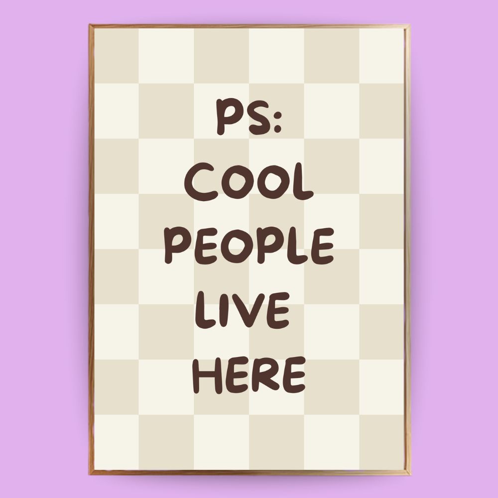 Cool People live here Poster