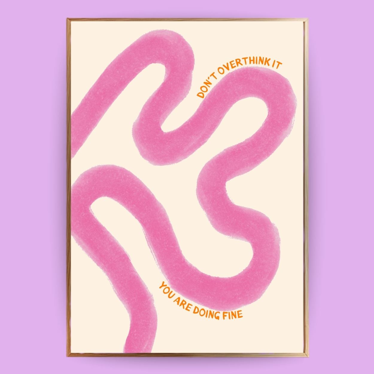 Don´t overthink it Poster - LostPrint