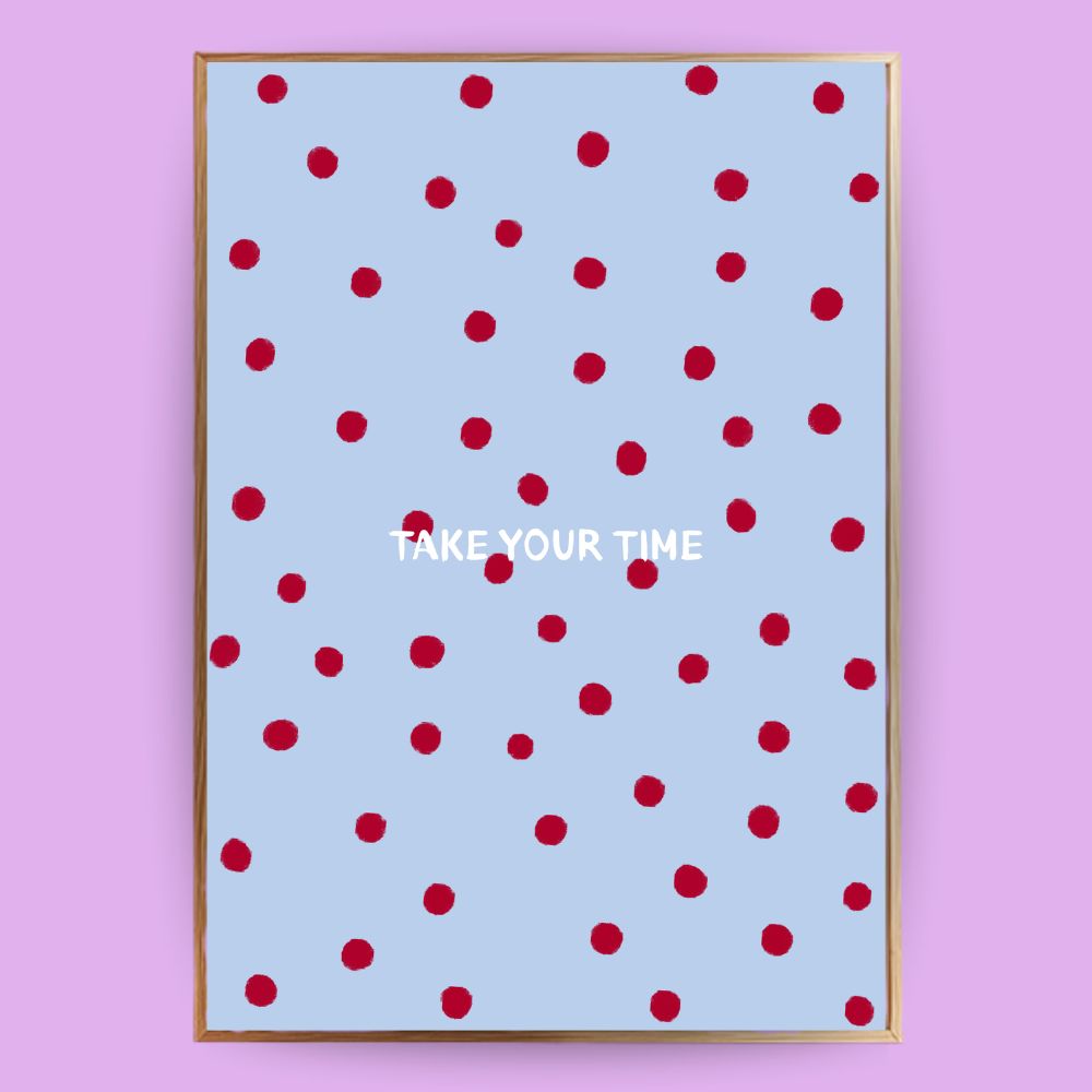 Punkte Poster mit Quote Poster - LostPrint