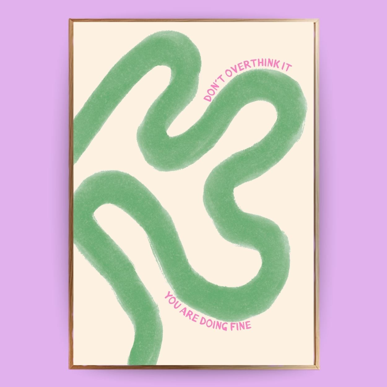 Don´t overthink it Poster - LostPrint