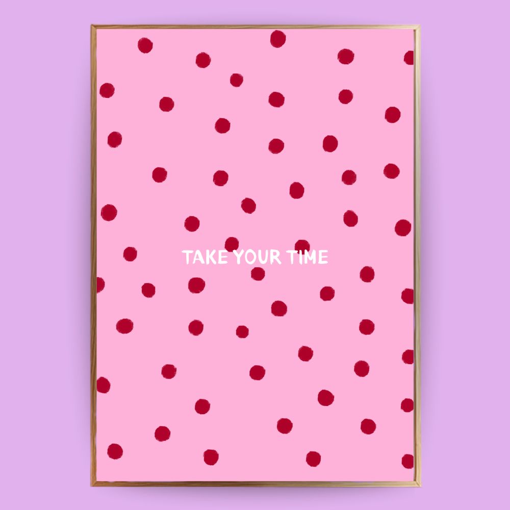 Punkte Poster mit Quote Poster - LostPrint