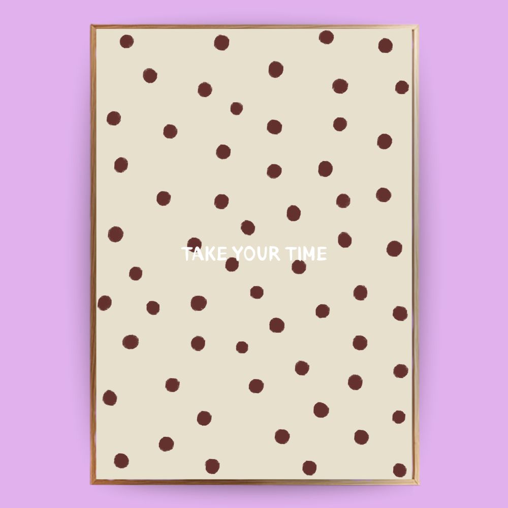Punkte Poster mit Quote Poster - LostPrint