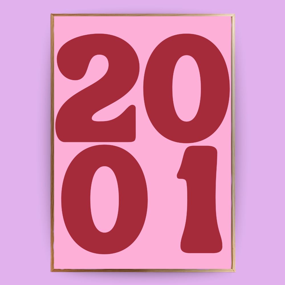 Personalisiertes Jahreszahl Poster 2.0 - LostPrint